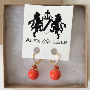 ORANGE DROP EARRINGS